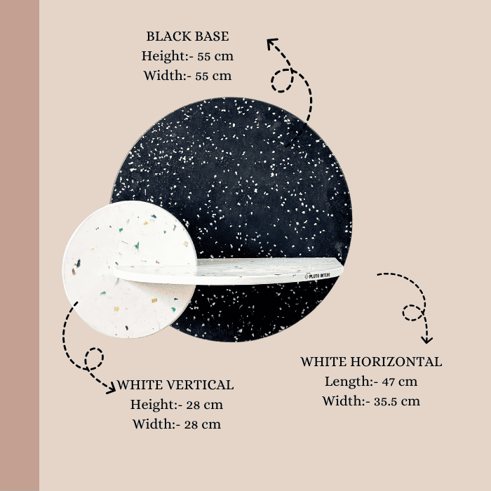 Black&White X Lively Frost | Circular Wall Shelf