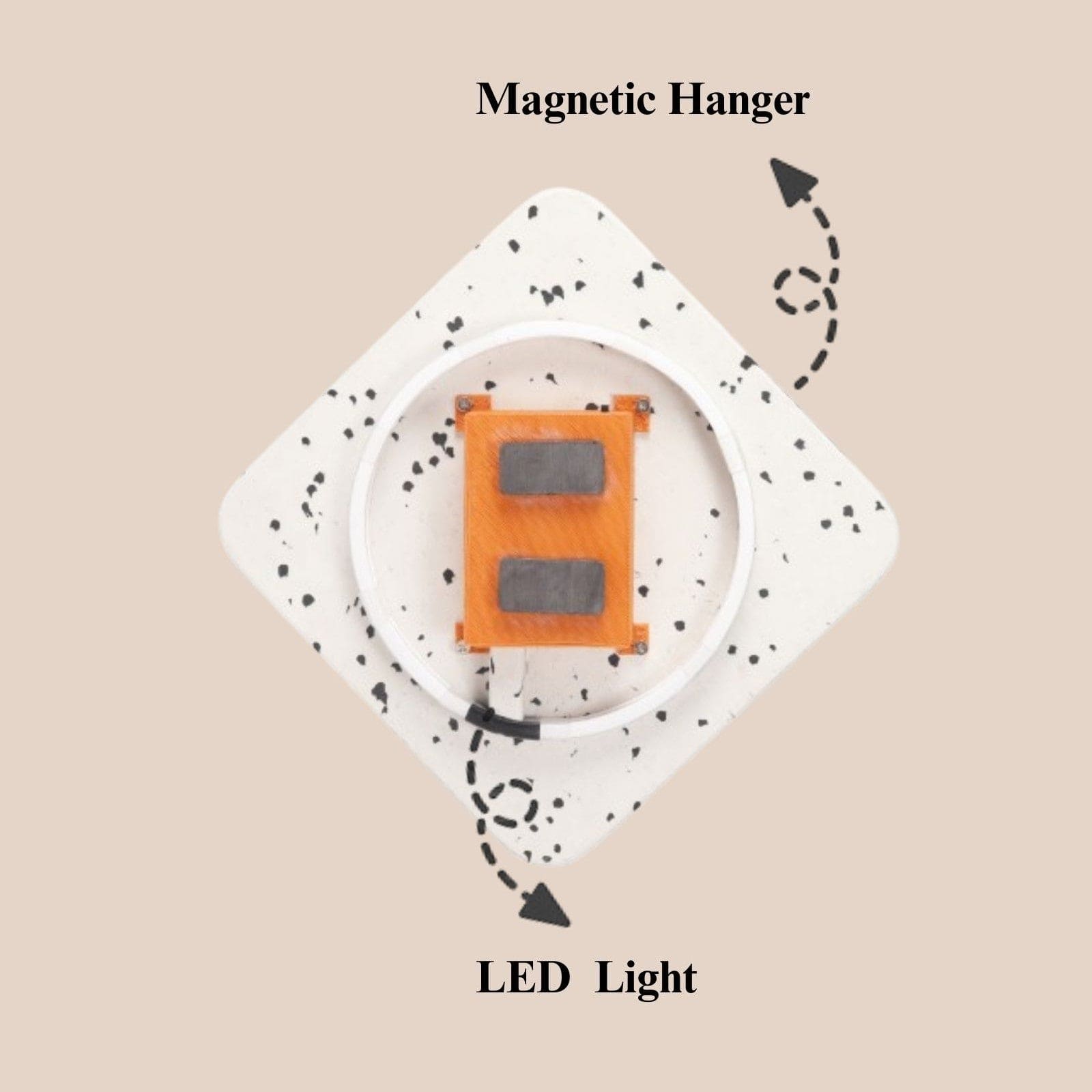 SMART  WALL LAMP | MOON-O-CHROME TILTED SQUARE