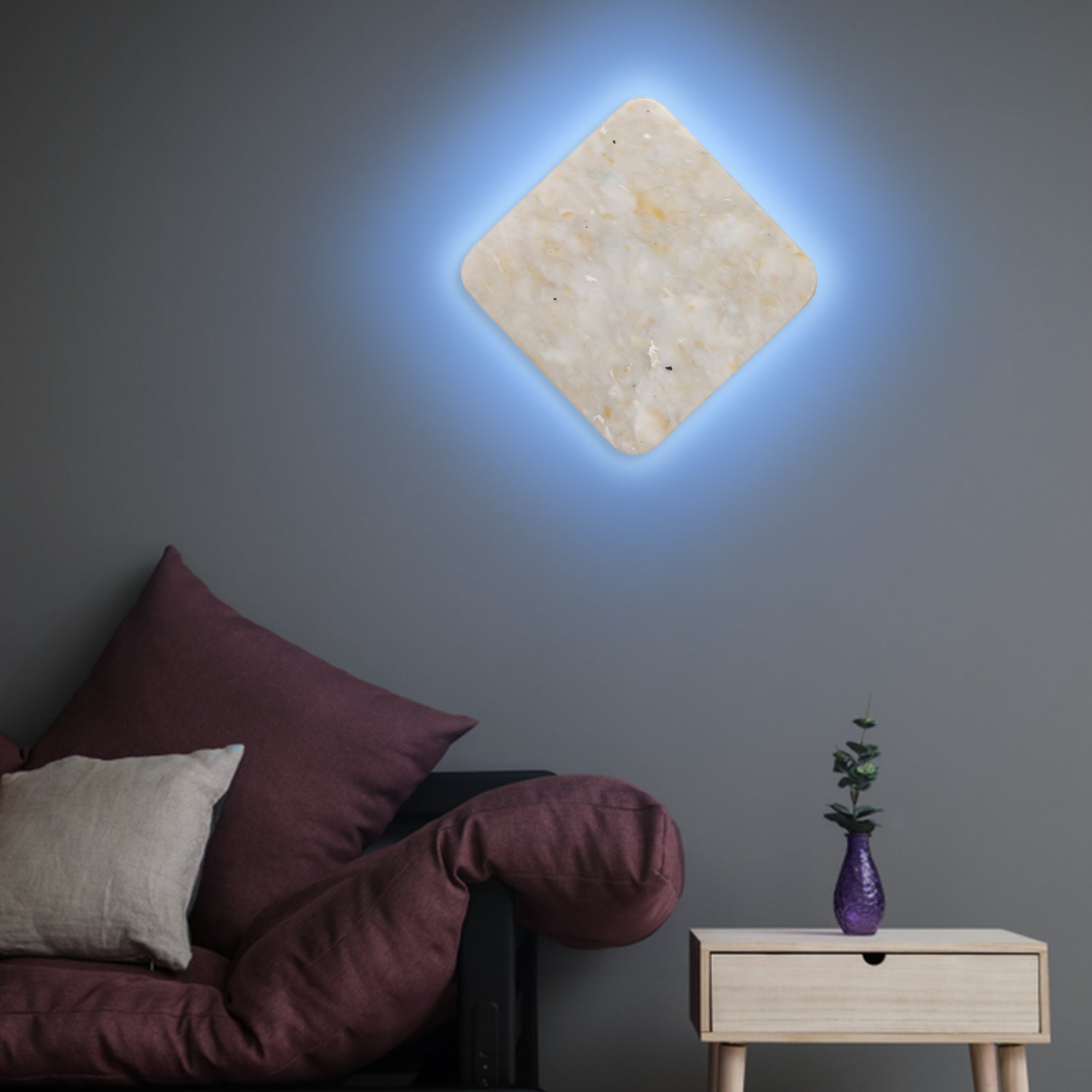 THE SPARKLE TILTED SQUARE | SMART LED WALL LAMP