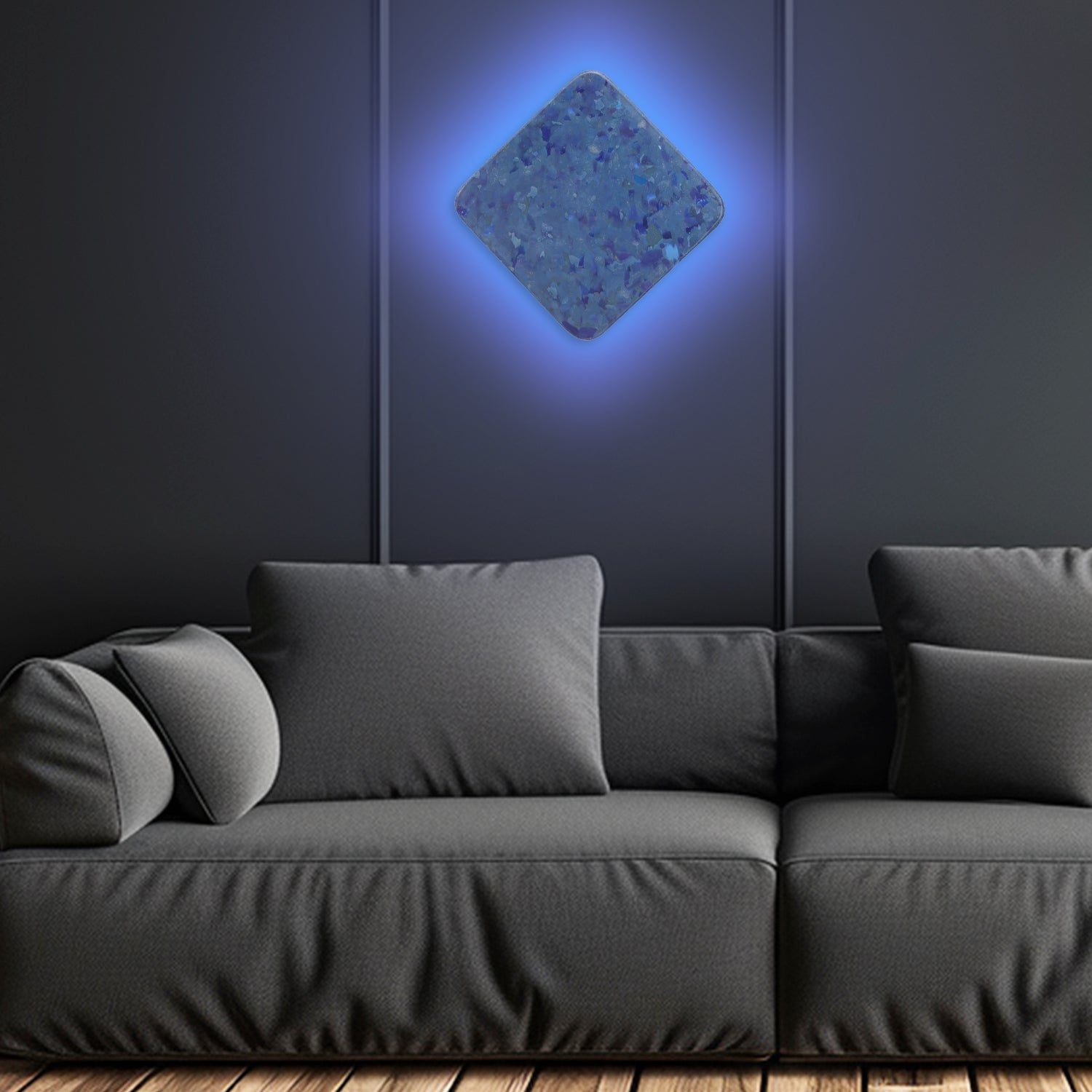 MAJESTIC SAPPHIRE TILTED SQUARE | SMART LED WALL LAMP